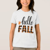 hallo Herfst Tri-Blend Shirt (Voorkant)