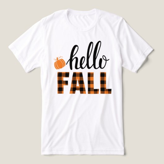 hallo Herfst Tri-Blend Shirt (Design voorkant)