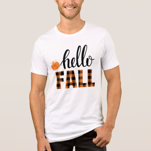 hallo Herfst Tri-Blend Shirt (Voorkant)