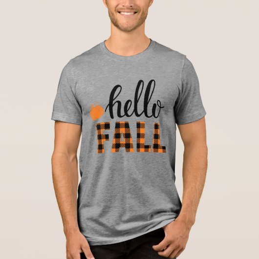 hallo Herfst Tri-Blend Shirt (Voorkant)
