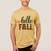 hallo Herfst Tri-Blend Shirt (Voorkant)
