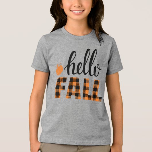 hallo Herfst Tri-Blend Shirt (Voorkant)