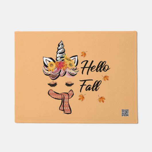 hallo Herfst Unicorn Deurmat (Voorkant)