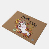 hallo Herfst Vibes Unicorn Deurmat (Schuin)