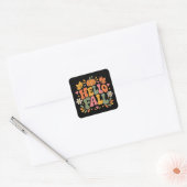 Hallo Herfst Vierkante Sticker (Envelop)