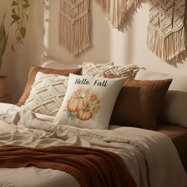 Hallo Herfst Waterverf Boerderij Herfst Pompoenen Kussen