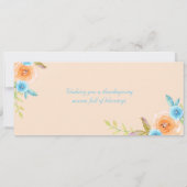 Hallo Herfst Waterverf Foto Wenskaart Kaart (Achterkant)