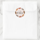 hallo Herfst Waterverf herfst Ronde Sticker (Tas)