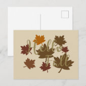 Hallo Herfst waterverf Herfst vertrekt in oktober Feestdagenkaart (Voorkant / Achterkant)