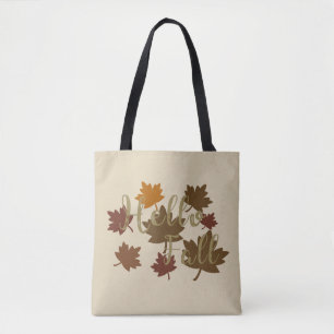 Hallo Herfst waterverf Herfst vertrekt in oktober Tote Bag