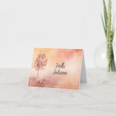 Hallo Herfst Waterverf Kaart (Voorkant)