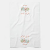 Hallo Herfst Waterverf Pompoenen Herfst Theedoek (Verticaal)