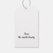 hallo Herfst Waterverf Pumpkins Cadeaulabel (Achterkant)