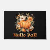 Hallo Herfst waterverf wilde bloemen herfstbladere Deurmat (Voorkant)