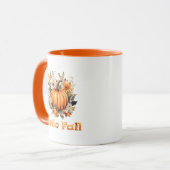 Hallo Herfst waterverf wilde bloemen herfstbladere Mok (Voorkant links)