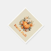 Hallo Herfst waterverf wilde bloemen herfstbladere Servet (Hoek)