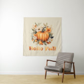 Hallo Herfst waterverf wilde bloemen herfstbladere Wandkleed (In situ)