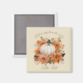 Hallo herfst Waterverf wilde bloemen verlaat herfs Magneet (Voorkant / Achterkant)