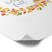 hallo Herfst Welkom, najaar schilderen Poster (Hoek)