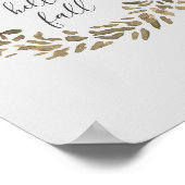 hallo Herfst Welkom, najaar schilderen Poster (Hoek)