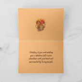 HALLO HERFST WENSKAART BEDANKKAART (Binnen)