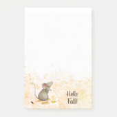 hallo Herfst Woodland Mouse Post-it® Notes (Voorkant)