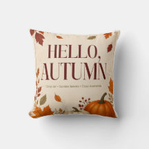 Hallo Herfst Worp Kussen | Gezellig Herfst