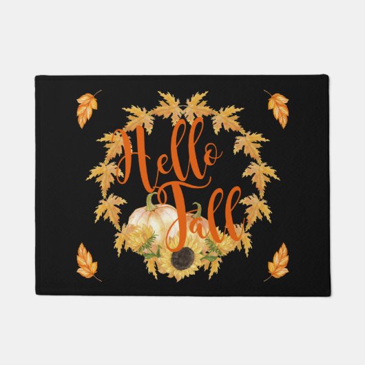 hallo Herfst Wreath Graphic Deurmat (Voorkant)