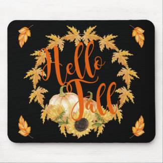 hallo Herfst Wreath Graphic Muismat