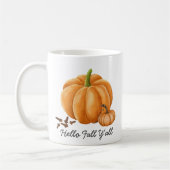 Hallo Herfst Y'all Pumpkin Spice Cozy Autumn Koffiemok (Links)