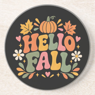 Hallo Herfst Zandsteen Onderzetter