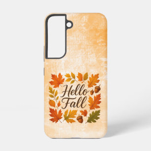 Hallo herfstbladeren en eikels samsung galaxy hoesje