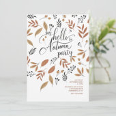 Hallo Herfstfeest Kaart (Staand voorkant)