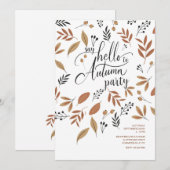 Hallo Herfstfeest Kaart (Voorkant / Achterkant)