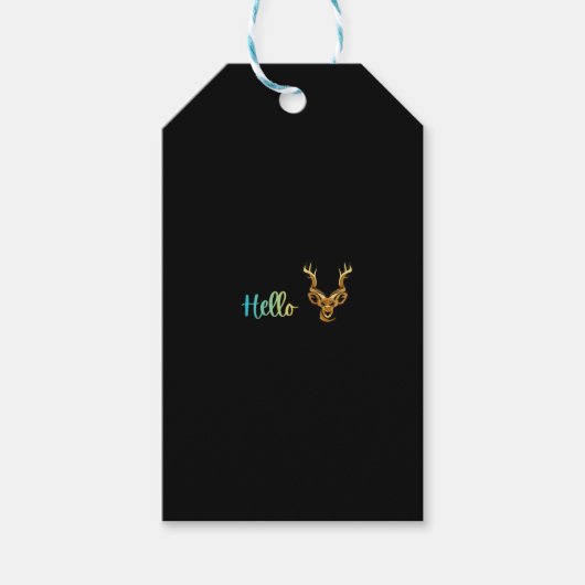 Hallo Herten Cadeaulabel (Voorkant)
