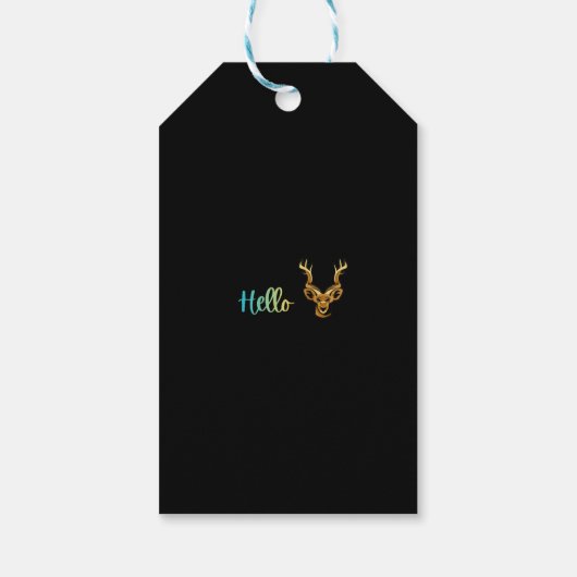 Hallo Herten Cadeaulabel (Achterkant)