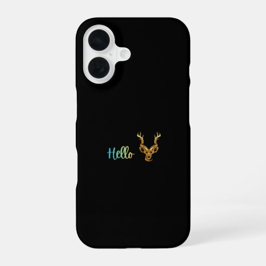 Hallo Herten iPhone 16 Hoesje (Achterkant)