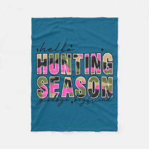 Hallo Hertenseizoen Vaarwel Vriendje Camo Vlag Jac Fleece Deken