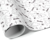 Hallo, Het is Bunny Time met Loppy Tokki's Duo Lin Cadeaupapier (Rol Hoek)