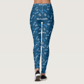 Hallo Hi? Classic Blue Navy monochromatisch Leggings (Achterkant)