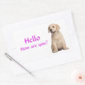 Hallo Hi Labrador Retriever Puppy Dog Stickers (Envelop)