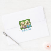 Hallo Hi Labrador Retriever Puppy Dog Stickers (Envelop)