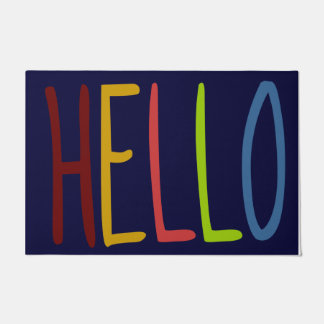 Hallo Hi Rug, Indoor Welkomstmat, gepersonaliseerd Deurmat
