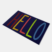 Hallo Hi Rug, Indoor Welkomstmat, gepersonaliseerd Deurmat (Schuin)