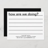 hallo, hoe gaat het? briefkaart (Voorkant / Achterkant)