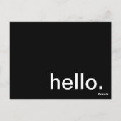 hallo, hoe gaat het? briefkaart (Achterkant)