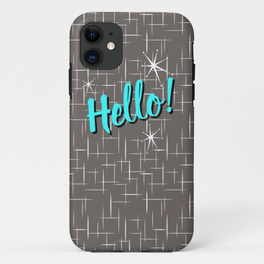 hallo! Hoesje-Mate iPhone Case (Achterkant)
