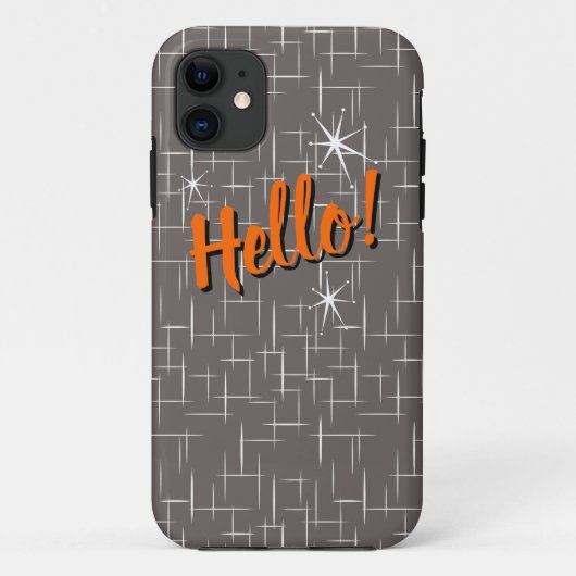hallo! Hoesje-Mate iPhone Case (Achterkant)