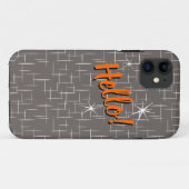 hallo! Hoesje-Mate iPhone Case (Achterkant (horizontaal))