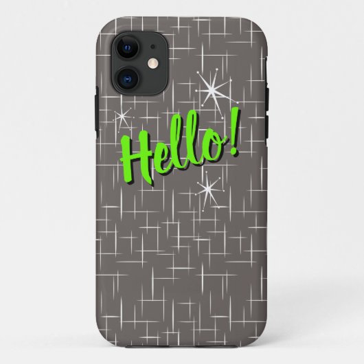 hallo! Hoesje-Mate iPhone Case (Achterkant)